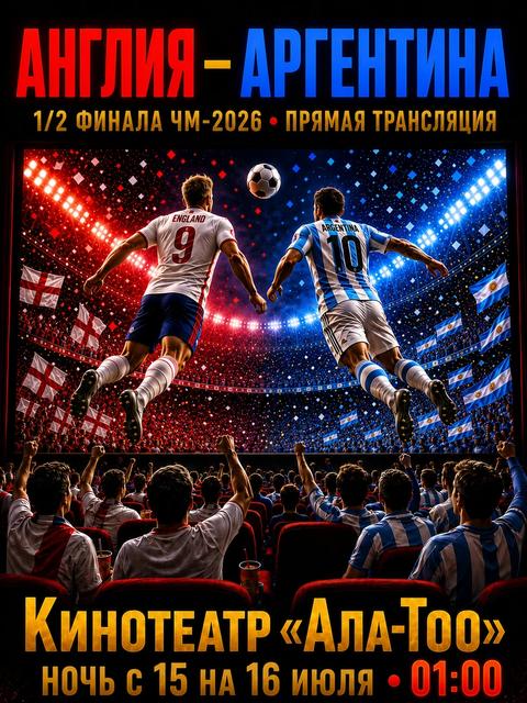 Чемпионат мира по футболу 2026. 1/2 финала:Англия - Аргентина