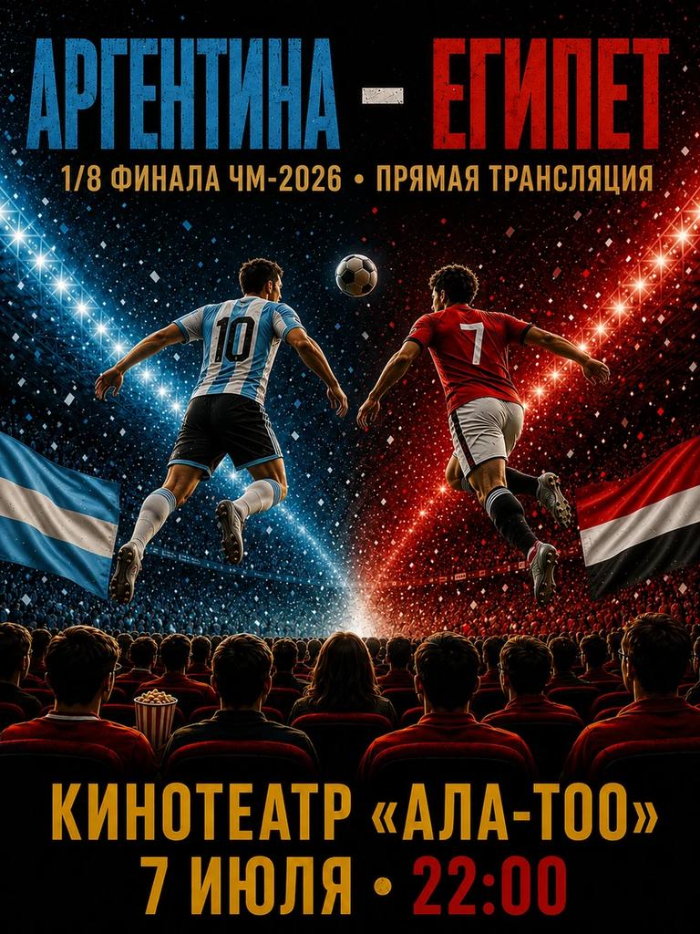 Чемпионат мира по футболу 2026. 1/8 финала: Аргентина – Египет