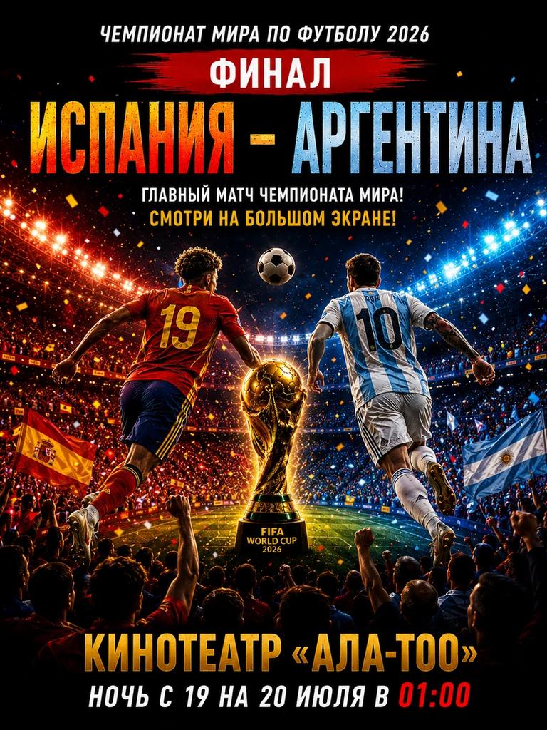 Чемпионат мира по футболу 2026. Финал: Испания – Аргентина