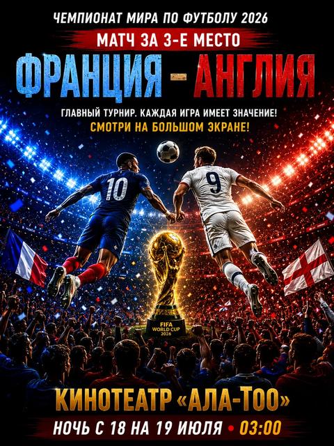 Чемпионат мира по футболу 2026. Матч за третье место: Франция – Англия