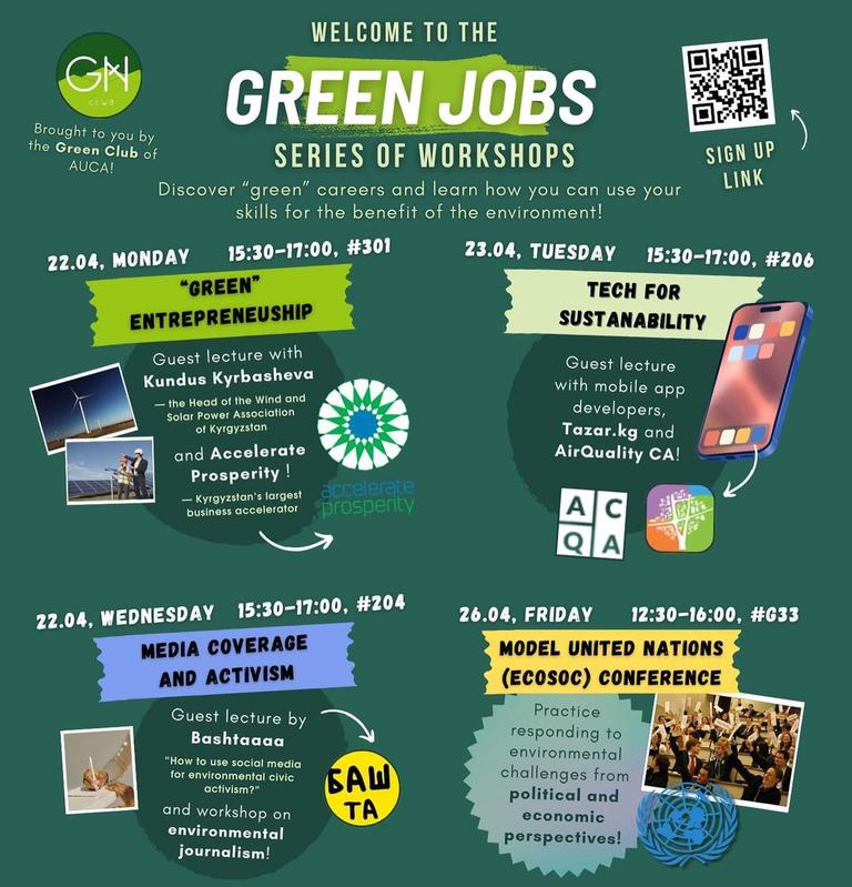 Series of Workshops: GREEN JOBS
