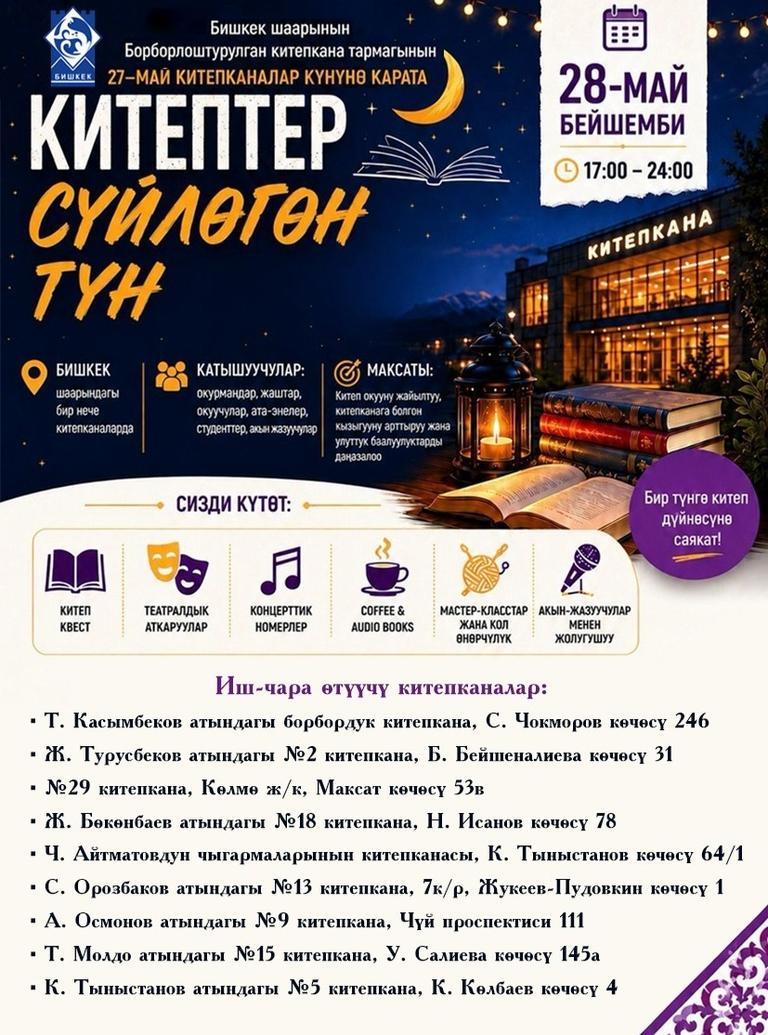 Китептер сүйлөгөн түн