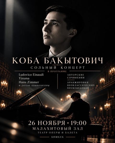 Сольный фортепианный концерт Koba Bakytovich
