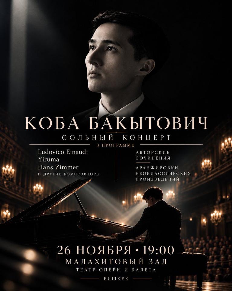 Сольный фортепианный концерт Koba Bakytovich