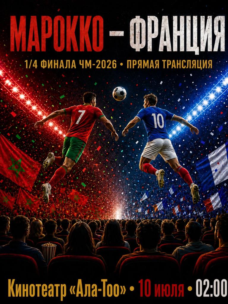 Чемпионат мира по футболу 2026. 1/4 финала: Марокко – Франция