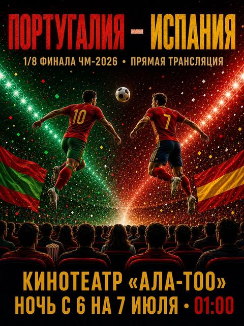 Чемпионат мира по футболу 2026. 1/8 финала: Португалия – Испания
