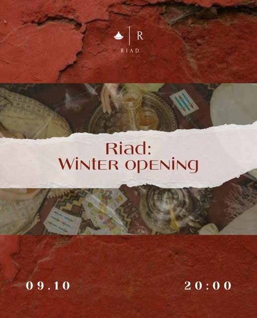 Riad: Winter Opening