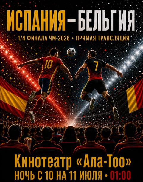 Чемпионат мира по футболу 2026. 1/4 финала: Испания – Бельгия